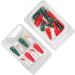 Christmas False Nails Thin Full Wrap Colourfast Pattern Fake Nails 30pcs for Christmas Holiday (0070 LJ04) - Buy Online on SooperMarket.com