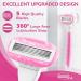 Premium Women's Razors Set - 2 Non-Slip Handles 14 Blades 360 Lubrication Pink - Smooth Irritation-Free Shaving - Buy Online on SooperMarket.com
