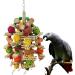 Parrot Toys, Natural Corn cob Chewing Bird Toys, Suitable for Small and Medium-Sized Macaws, African Gray Parrots and a Variety of Amazon Parrots, Love Birds Medium-Sized Bird cage Accessories Toys