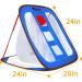 Gagalileo Pop Up Golf Chipping Net - Collapsible 24x28 Target with 12 Foam Balls (Noble Blue) - Buy Online on SooperMarket.com