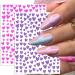 Taicols 10 Sheets 3D Design Nail Stickers Glitter Heart Nail Stickers Self-Adhesive Valentine's Day Nail Stickers Shiny Love Heart Nail Stickers DIY Nail Art Nails Decoration for Women Girls - Buy Online on SooperMarket.com