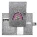 Cozy Racoon Mutterpass cover made of felt rainbow pink |Made in Germany I with indoor pockets for the insurance card and ultrasound images I personal gift for pregnant germany mother passport rainbow pink