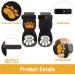 SCIROKKO Anti-Slip Dog Socks (3 Pairs) - Adjustable Pet Paw Protection with Golden Paw Pattern - Indoor Traction Control - Size L (Paw width 3.13 in) Black - Buy Online on SooperMarket.com