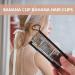 KALLORY 2pcs Vintage Stretch Banana Hair Clips | No Crease Hair Grip Styling Tool for Women - Black | 11.5X4.3X1CM - Buy Online on SooperMarket.com