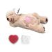 pet prime Snuggle Bear - Pet Plush Toy Heartbeat Plush Bear Kitty Toy Dog Comfort Toy Beige Bear