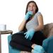 NatraCure Moisturizing Gel Booties & Gloves Set for Dry Hands, Feet, and Skin - Aqua Color - Buy Online on SooperMarket.com