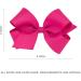 Girls' Organza Double Hair Bow on WeeStay Clip - Medium White with Satin Knot Center - Buy Online on SooperMarket.com