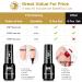 YTD Likomey Colorful Glitter Gel Nail Polish Set - 8 Pcs 6ml with Base and Top Coat - Sparkly Rainbow Manicure Kit in Lavender, Mint, Blue, Silver, Gold, Red, Pink, Green - Buy Online on SooperMarket.com