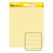 Post-it Super Sticky Easel Pad, 25 in x 30 in Sheets, Yellow Paper with Lines, 30 Sheets/Pad, 2 Pads/Pack, Great for Virtual Teachers and Students (561)