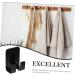 HEMOTON Acrylic Door Hook 8pcs Bathroom Hook Shower Door Wall-Mounted Towel Hanger Organizer Hangers Rack for Bathrooms Plug 6X4.5X2.8CM Black - Buy Online on SooperMarket.com
