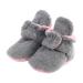 TMEOG Baby Booties Slippers Infant Boots Newborn First Walking Shoes Baby Winter Sock Crib Shoes for Boys Girls 0-18Months 6-12 Months B Light Grey Pink Furry
