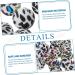 EXCEART 100 Pcs Leopard Print Silicone Bead Set for Pacifier Chain - Baby Safe - 1.5X1.5X1.5CM - Buy Online on SooperMarket.com