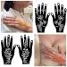 GFHIH Henna Tattoo Kit - 100 Reusable Black Templates for Girls | DIY Body Art Stencil Set - xB-22 Sheets - Buy Online on SooperMarket.com