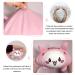 JOYRAVO 2-in-1 Travel Pillow for Kids - Adorable Pink Pig Plushie Converts to U-Shaped Neck Pillow for Ultimate Comfort on Airplane, Train, Bus Trips - Buy Online on SooperMarket.com