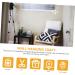 Cabilock 1pc Ceramic Orchid Wall Decor Pendant Pool Decor Wall Decal Garden Wall Art Adornment Ceramics White 9.00X6.50X4.00CM - Buy Online on SooperMarket.com