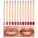 12 Colors Matte Lipstick Set - Long-lasting Waterproof Lip Liner Pen & Pencil for Effortless Application - Buy Online on SooperMarket.com