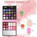 PhantomSky 32-Color Eyeshadow Palette Contouring Kit with Lipgloss, Blusher, and Concealer #4 - Ideal for Professional & Daily Makeup - Buy Online on SooperMarket.com