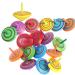 Wooden circular for children 25 pieces of wooden wooden circular toy Toy Kreis Kreisel wood the desk flat wooden clamps gyro toys for children gift