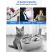 WOPET Stainless Steel Cat Water Fountain 67oz/2L - Silent Pet Drinking Fountain with Filter for Dogs, Cats, Birds, Small Animals - Buy Online on SooperMarket.com