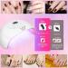 72W UV Nail Lamp for Gel Nails LKE LED Nail Dryer with Timer & Auto Sensor | Professional Nail Art Tools - Buy Online on SooperMarket.com