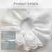 JEKUGOT Large White Lace Scrunchies for Women - Soft Elastic Hair Bands Thick Hair Ties Bobbles Ponytail Holders - Lolita Bulk Scrunchie Accessories for Ladies & Girls - Buy Online on SooperMarket.com