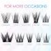 LANKIZ DIY Wispy Lash Clusters Individual Extensions 120 Clusters C+ D Mix Curl - Soft Lightweight 10-16mm Wide Band Mix Style Cluster Lashes | Home Use - Buy Online on SooperMarket.com