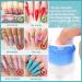 Morovan Gel Nail Polish Remover Kit - Professional Non Acetone Gel Soak Off Remover Set with Cuticle Pusher and Nail Remover Clips - 15 Piece Set - Buy Online on SooperMarket.com