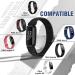 Fitbit Inspire Nylon Sport Loop Bands Set - Dark Black/Navy Green/Iron Grey/Official Black/New Midnight Blue - Soft Breathable Replacement Straps for Women Men Kids - Buy Online on SooperMarket.com