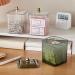 Portable Sturdy Cotton Pad Holder Stylish Home Accessory Portable for Efficient Cosmetic Storage and Organization Clear - Buy Online on SooperMarket.com