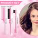 5-Piece Rat Tail Comb Set for Hair Styling - Pink | Stainless Steel Teasing Brush for Men and Women - Ideal for Salon and Home Use - Buy Online on SooperMarket.com
