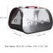 Zerodis Bird Travel Carrier with Perch Parrot Travel Cage Plastic Transparent Parrot Breathable Lightweight Bag for Cockatiels Grey Parrot - Buy Online on SooperMarket.com