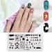 Niceneeded Constellation Nail Art Stamp Set - 6 Star Templates with Fireworks Design for Stunning Home Manicures - Buy Online on SooperMarket.com
