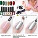 Christmas Gel Nail Polish Set Glitter Red Green Gold Silver 6 Colors Burgundy Dark Red Soak Off LED/UV Lamp Manicure Nail Varnish Sets for Women Nail Art Salon DIY Home - Buy Online on SooperMarket.com