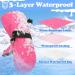 Sarfel Waterproof Toddler Mittens | Kids Snow Gloves for Baby Winter | 2-3 Years | Hot Pink - Buy Online on SooperMarket.com