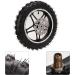 Front Wheel Tyre Durable Wear Resistant Front Wheel Assembly High Friction Rubber Metal for Off Road Vehicle - Buy Online on SooperMarket.com