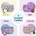 Orentas Fragrance Candles Gift Set - Pure Natural Soy Wax for Aromatherapy | 4 Pack (Jasmine Rose Peony Camellia) | Perfect for Travel & Meditation - Buy Online on SooperMarket.com