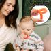Silicone Teething Tubes Straws 2 Pack for Babies 3-12 Months - Orange P & Q Shape Sensory Chew Toys for ADHD & Autism - Buy Online on SooperMarket.com