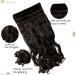 S-noilite Clip in Hair Extensions 24 Inch - Dark Brown Curly Wavy Hairpiece - Buy Online on SooperMarket.com