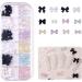 3D Nail Charms 2 Boxes Multi-Shape Black White Aurora Bows Heart Nail Art Charms Nail Pearls Bowknot Stars Shell Nail Rhinestones Gems for Nail Art Decoration DIY Crafts (E) - Buy Online on SooperMarket.com