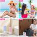 JBYAMUS 16 Pcs Silicone Travel Bottles Set - TSA Approved, Leak-Proof Toiletries Containers for Women, Portable & BPA Free - Pink - Buy Online on SooperMarket.com