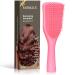 Shinlea hairbrush without ziepen degradation hairbrush for wet & dry hair reduced hair breakage eliminated nodes glides through the matters of all hair types brush for hair smoothing styling pink