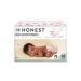The Honest Company Clean Conscious Diapers | Plant-Based, Sustainable | Rose Blossom + Tutu Cute | Club Box, Size Newborn, 76 Count 76 Count (Pack of 1) Rose Blossom + Tutu Cute