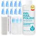 Morovan Gel Nail Polish Remover Kit - Gel Soak off Non Acetone Nail Polish Remover Professional Gel Remover for Nails Remover Tools with Larger Cotton Pad Nail Remover Clips Cuticle Pusher 15 Piece Set