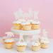 Cyodoos 24Pcs Polar Bear Cupcake Toppers for Birthday Wedding Party Baby Shower Sea Bear Cupcake Picks Winter Party Themed Party Decoration Supplies white White 2 - Buy Online on SooperMarket.com