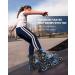 Eodora Kids Inline Skates Adjustable | Boys Girls Roller Blades with Light up Wheels | Indoor Outdoor Fun Flashing Skates | Blue Small (11J-1) - Buy Online on SooperMarket.com