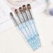 100% Pure Kolinsky Hair Size 8 Oval Acrylic Nail Brush Set - Professional Manicure Tool for DIY Home Salon - Crystal Blue - Buy Online on SooperMarket.com
