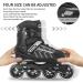 Adjustable Inline Hockey Skates - High Performance Blades for Men and Women - Black - Size Large (5-8US) - Buy Online on SooperMarket.com