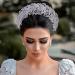HAIPEI Rhinestone Wedding Headpiece for Bride & Bridesmaids - Silver Hair Accessories - Buy Online on SooperMarket.com