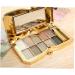 Mikinona Set # Shadow Brush With Makeup Colorful Eyeshadow Eye & Mirror Colors Glitter Flash - Buy Online on SooperMarket.com