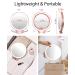 Rechargeable LED Makeup Mirror - 10X1X Double Sided, 3 Color Settings, Rotatable - Rose Gold - Buy Online on SooperMarket.com